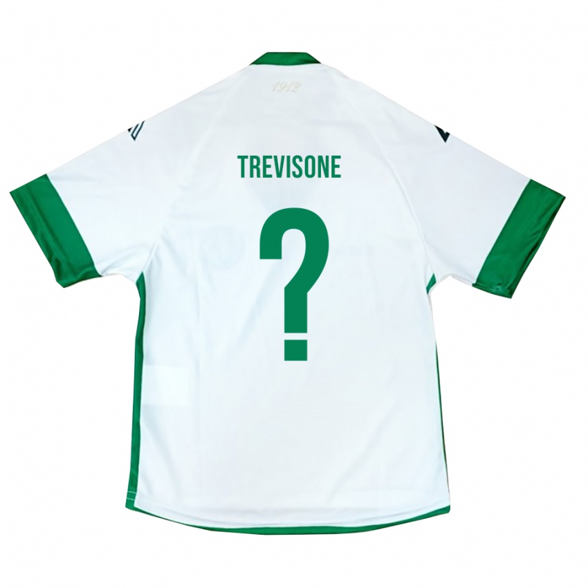 ילדים Manuel Trevisone #0 לבן ירוק כחול הרחק ג'רזי 2025/26 חולצה קצרה
