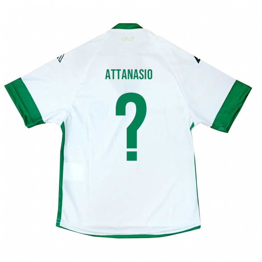 ילדים Carlo Attanasio #0 לבן ירוק כחול הרחק ג'רזי 2025/26 חולצה קצרה