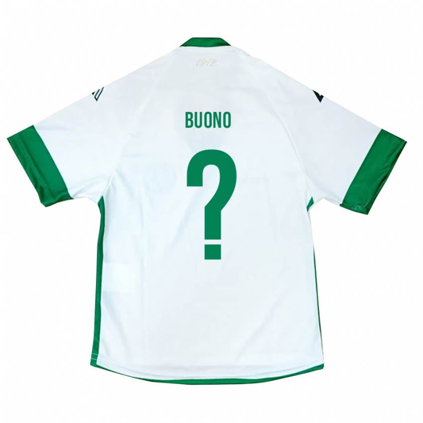 ילדים Nicola Buono #0 לבן ירוק כחול הרחק ג'רזי 2025/26 חולצה קצרה