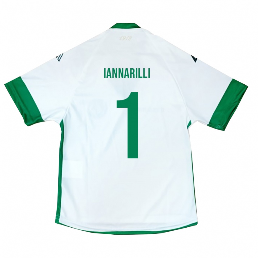 ילדים אנטוני ינרילי #1 לבן ירוק כחול הרחק ג'רזי 2025/26 חולצה קצרה