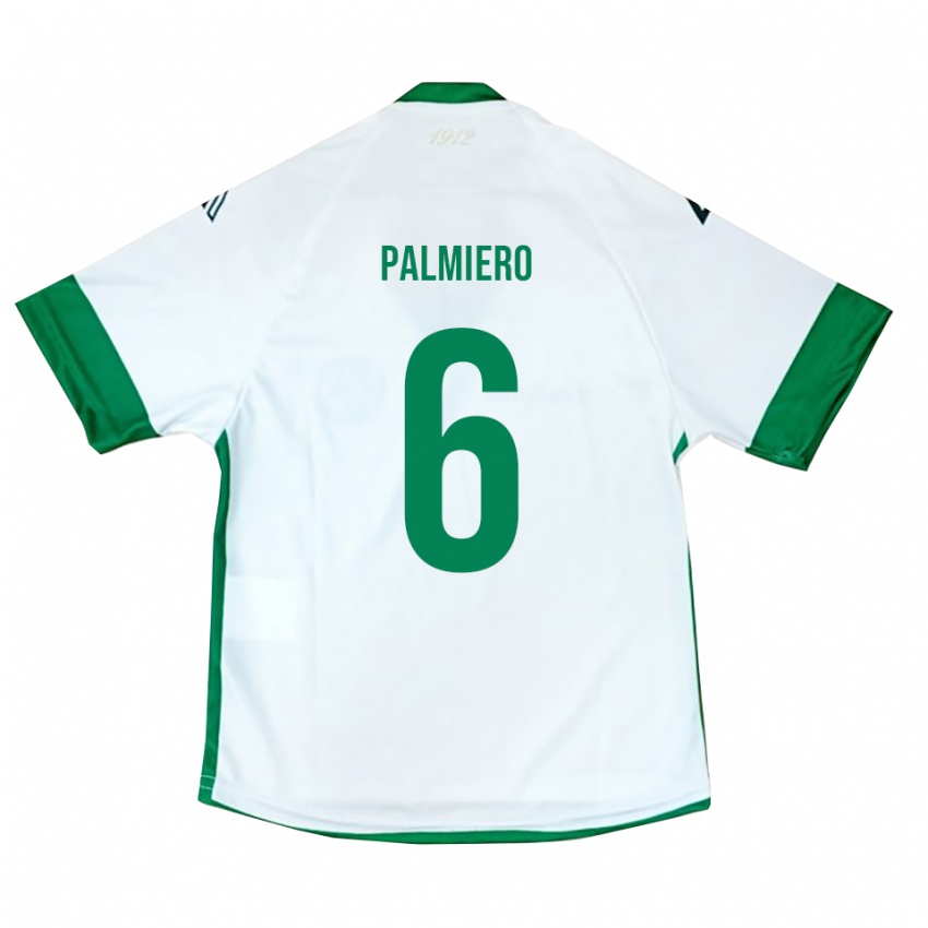 ילדים לוקה פאלמיירו #6 לבן ירוק כחול הרחק ג'רזי 2025/26 חולצה קצרה