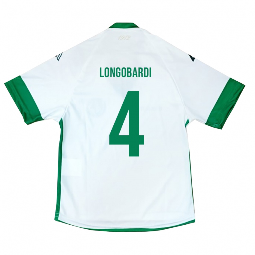 ילדים סלבטורה לונגוברדי #4 לבן ירוק כחול הרחק ג'רזי 2025/26 חולצה קצרה