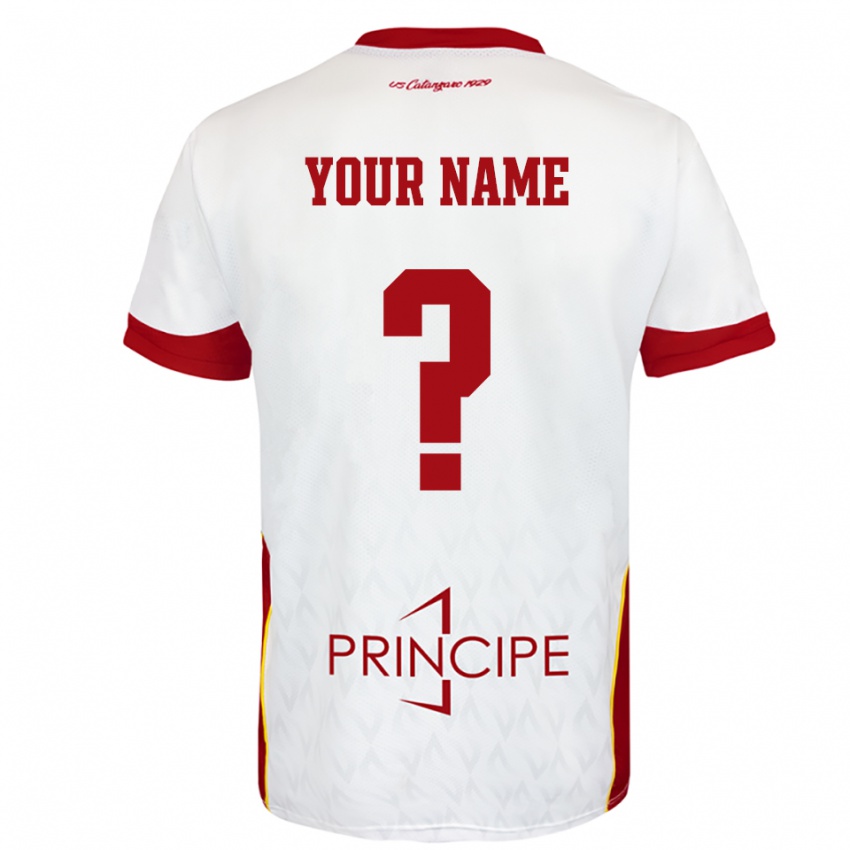 ילדים השם שלך #0 לבן אדום הרחק ג'רזי 2025/26 חולצה קצרה