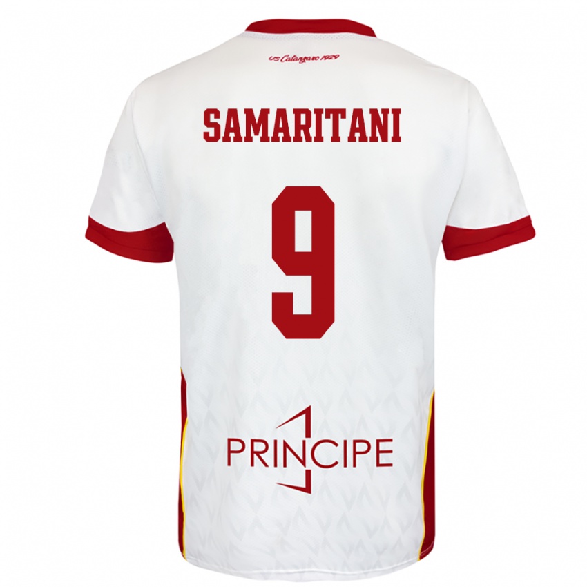ילדים כריסטיאן סמאריתני #9 לבן אדום הרחק ג'רזי 2025/26 חולצה קצרה