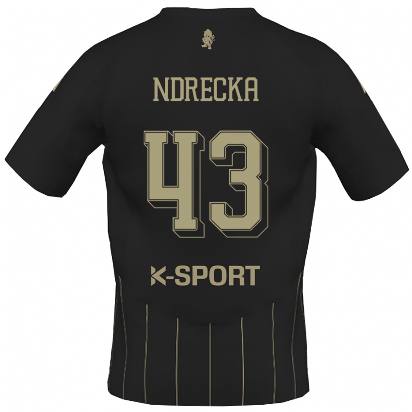 ילדים אנג׳לו נדרקה #43 אפור לבן הרחק ג'רזי 2025/26 חולצה קצרה