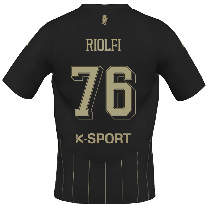 ילדים עמנואלה פדריקו ריולפי #76 אפור לבן הרחק ג'רזי 2025/26 חולצה קצרה