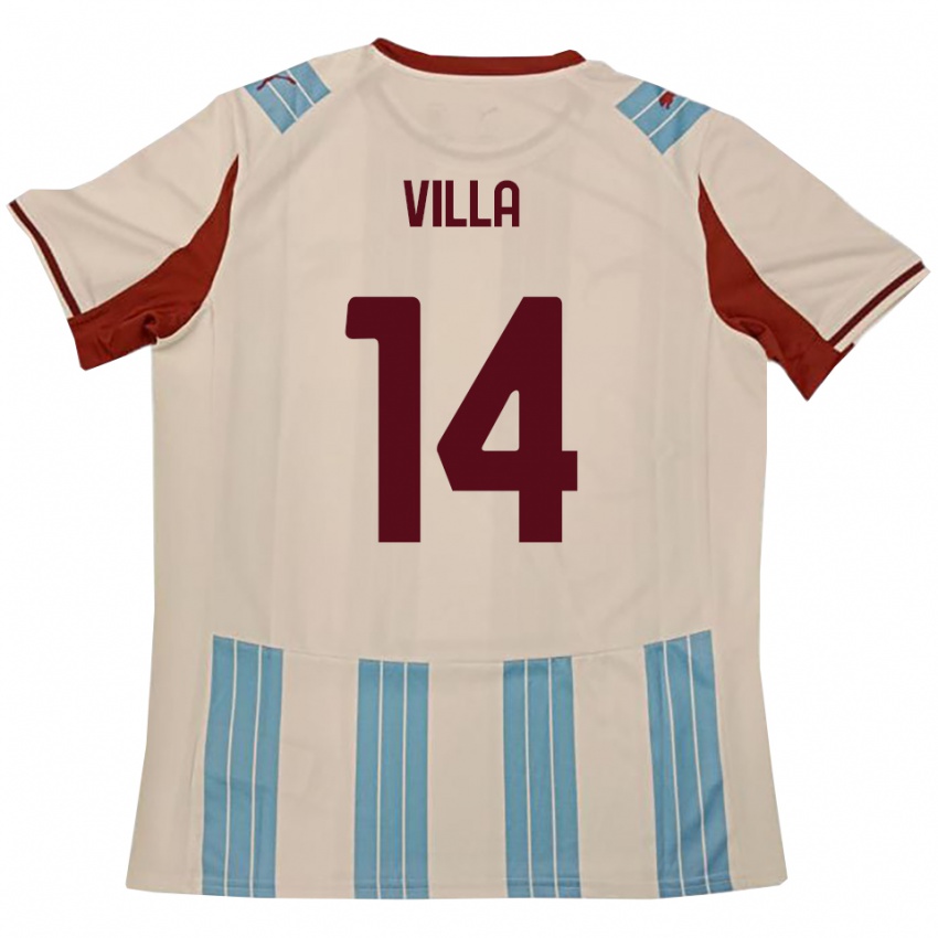 ילדים לוקה וייה #14 תכלת לבן הרחק ג'רזי 2025/26 חולצה קצרה