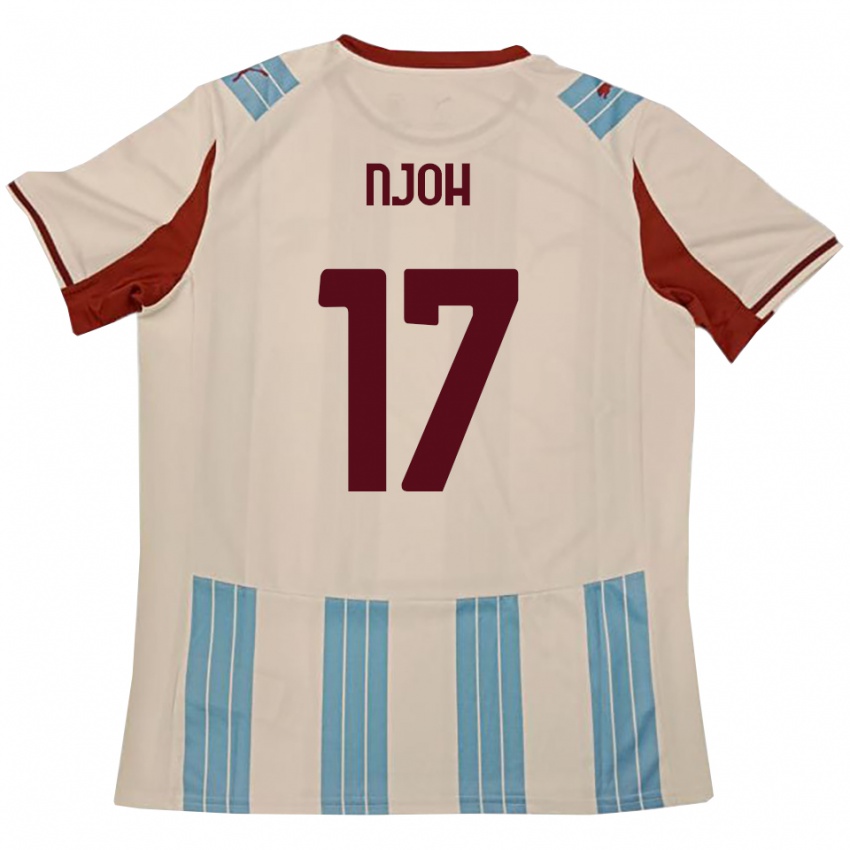 ילדים ליליאן ניוה #17 תכלת לבן הרחק ג'רזי 2025/26 חולצה קצרה