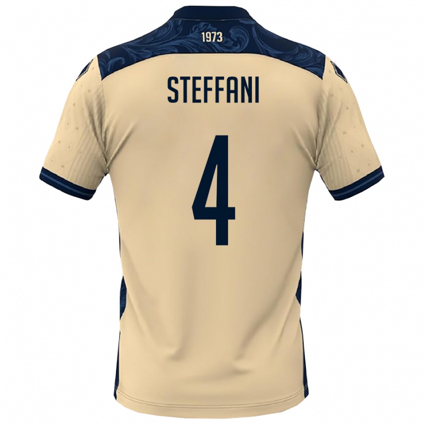 ילדים ריקרדו סטפנ #4 לבן כחול נייבי הרחק ג'רזי 2025/26 חולצה קצרה