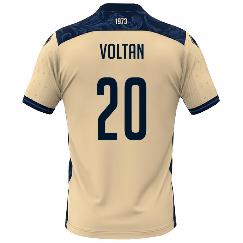 ילדים Davide Voltan #20 לבן כחול נייבי הרחק ג'רזי 2025/26 חולצה קצרה