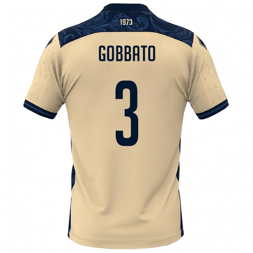 ילדים מיקלה גובאטו #3 לבן כחול נייבי הרחק ג'רזי 2025/26 חולצה קצרה