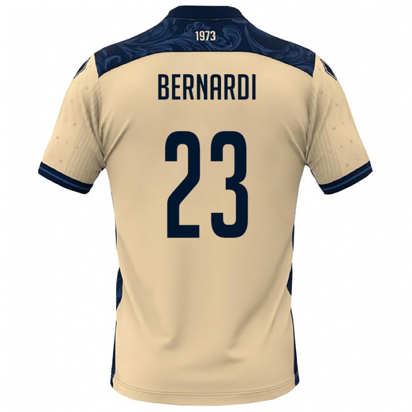 ילדים Andrea Bernardi #23 לבן כחול נייבי הרחק ג'רזי 2025/26 חולצה קצרה