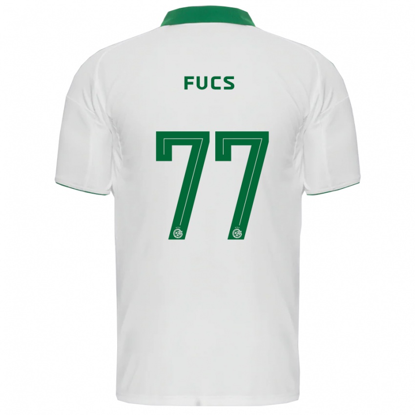 ילדים רועי פוקס #77 לבן ירוק הרחק ג'רזי 2025/26 חולצה קצרה