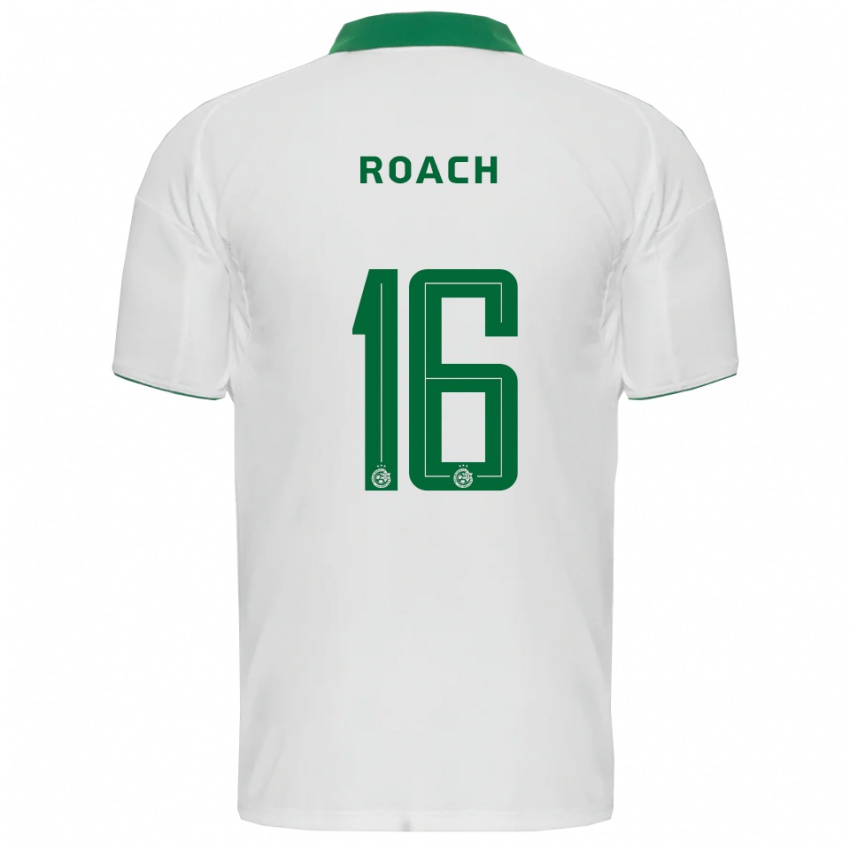 ילדים Ilay Roach #16 לבן ירוק הרחק ג'רזי 2025/26 חולצה קצרה