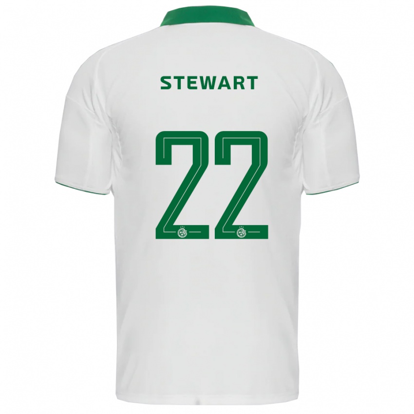 ילדים טריבאנטה סטיוארט #22 לבן ירוק הרחק ג'רזי 2025/26 חולצה קצרה