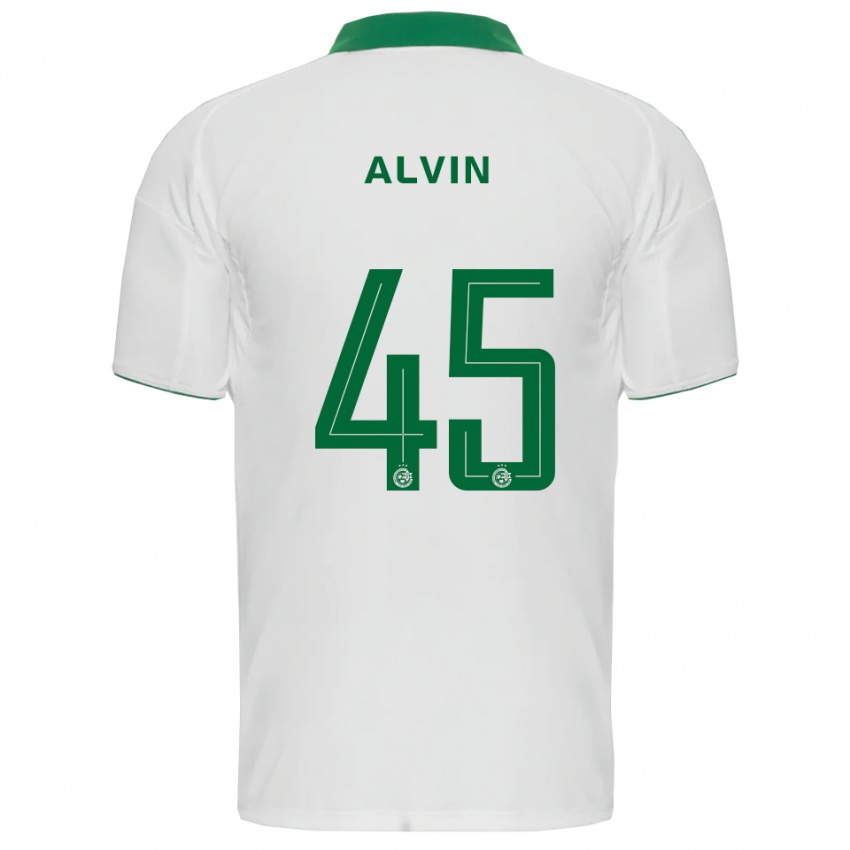 ילדים גלן אלווין #45 לבן ירוק הרחק ג'רזי 2025/26 חולצה קצרה