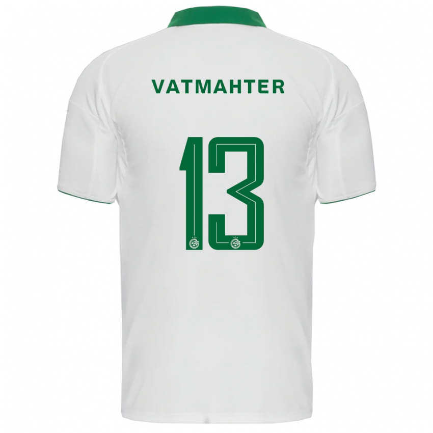 ילדים ליאם ואטמהטר #13 לבן ירוק הרחק ג'רזי 2025/26 חולצה קצרה