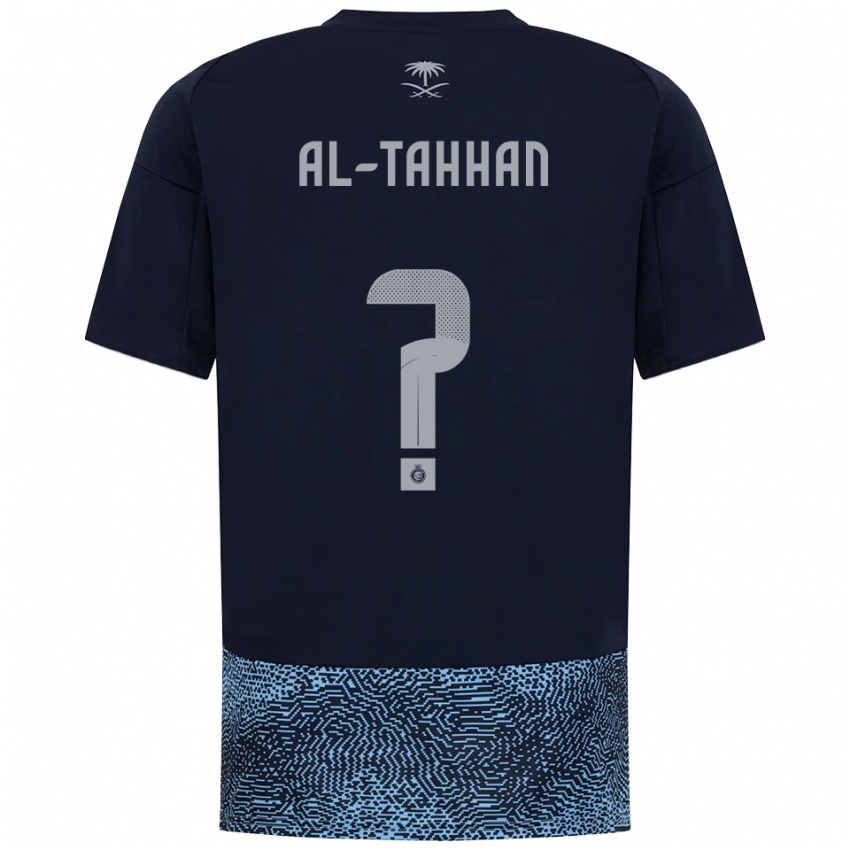 ילדים Yousef Al-Tahhan #0 כחול נייבי תכלת הרחק ג'רזי 2025/26 חולצה קצרה