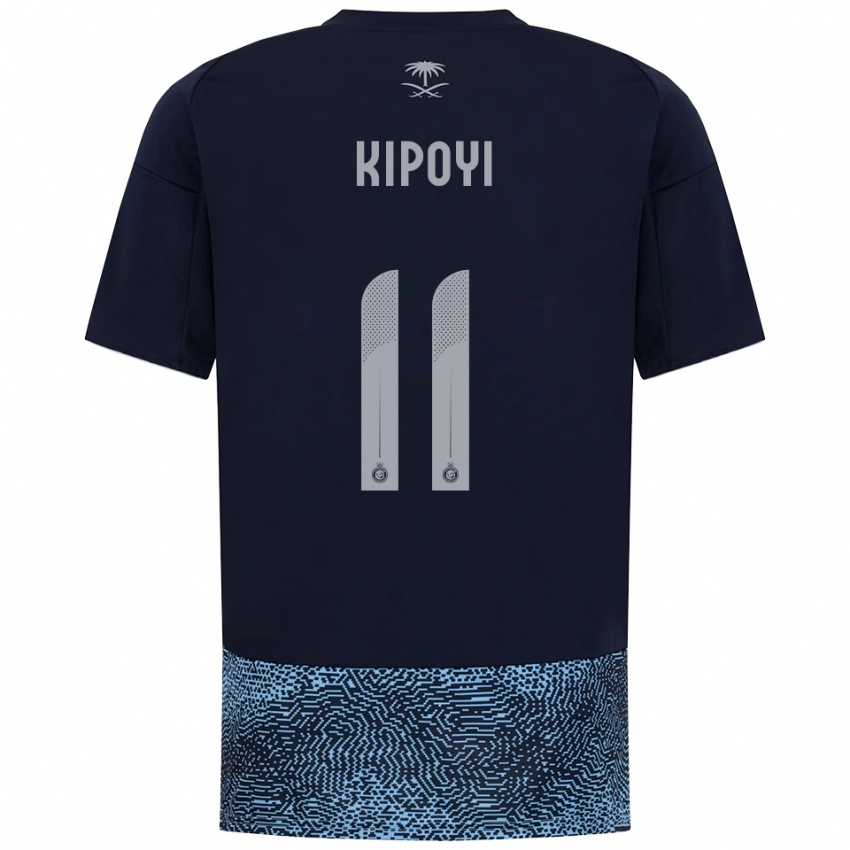 ילדים Ruth Kipoyi #11 כחול נייבי תכלת הרחק ג'רזי 2025/26 חולצה קצרה