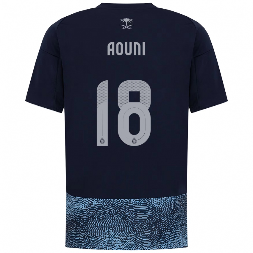 ילדים סאמיה עוני #18 כחול נייבי תכלת הרחק ג'רזי 2025/26 חולצה קצרה