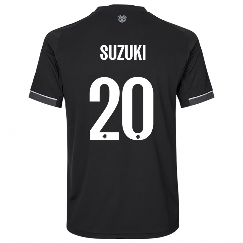 ילדים ג׳אנוסוקה סוזוקי #20 שחור לבן הרחק ג'רזי 2025/26 חולצה קצרה