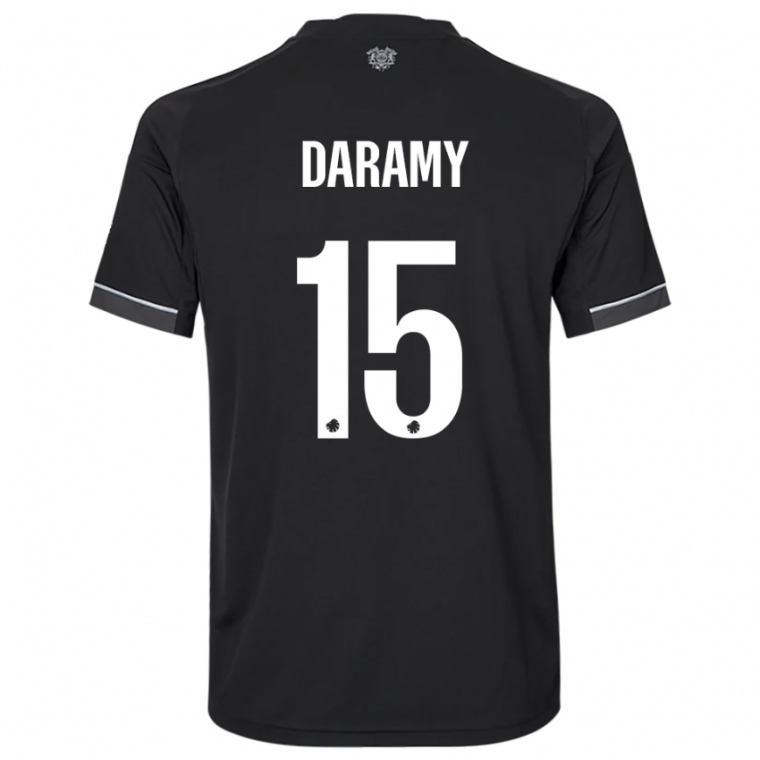 ילדים Abdul Daramy #15 שחור לבן הרחק ג'רזי 2025/26 חולצה קצרה