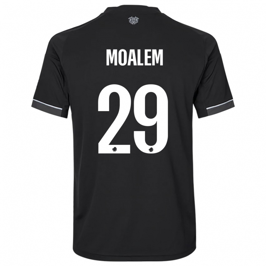 ילדים ג׳ונת׳ן מואלם #29 שחור לבן הרחק ג'רזי 2025/26 חולצה קצרה