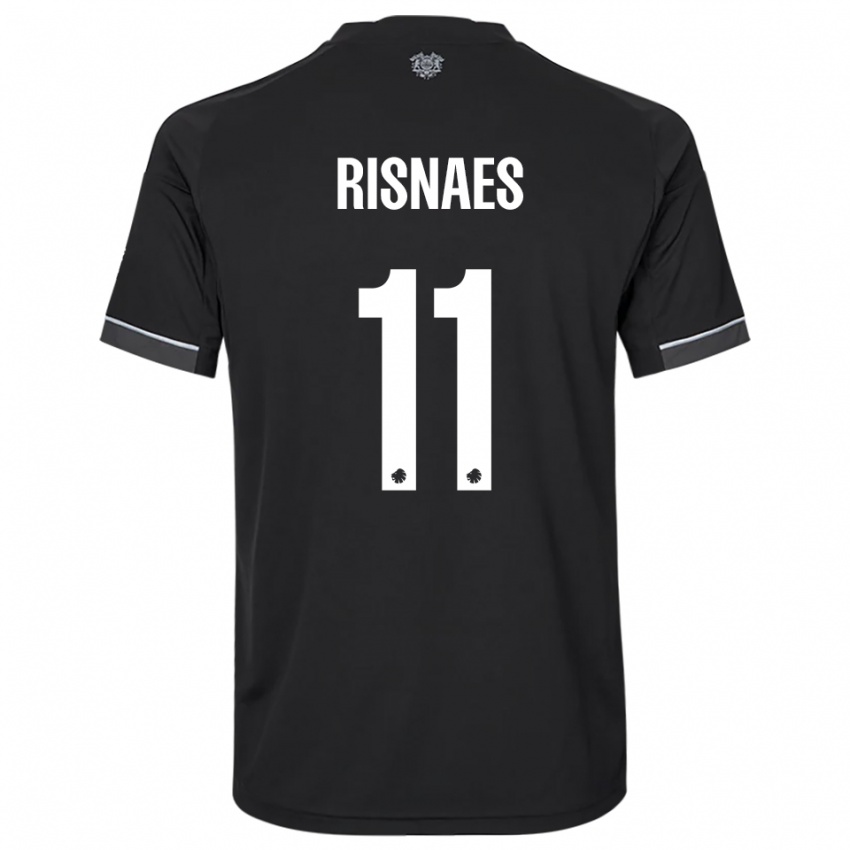 ילדים רוברטו ריסנייס #11 שחור לבן הרחק ג'רזי 2025/26 חולצה קצרה