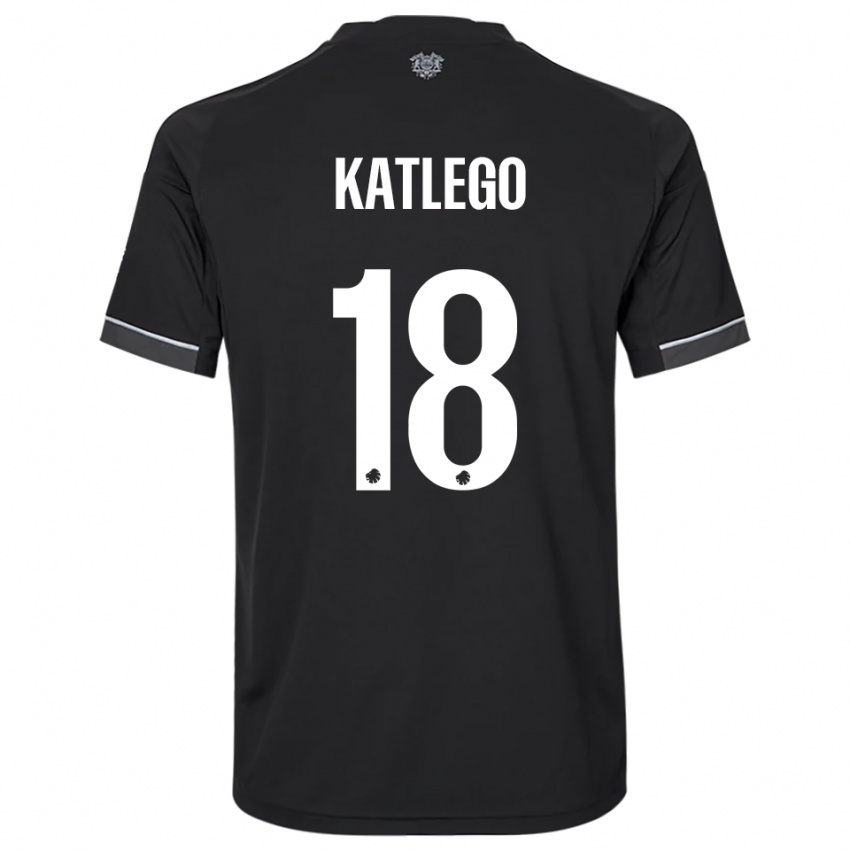 ילדים דייוויד קאטלגו-הנסן #18 שחור לבן הרחק ג'רזי 2025/26 חולצה קצרה