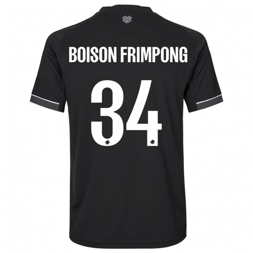 ילדים דייוויד פרימפונג #34 שחור לבן הרחק ג'רזי 2025/26 חולצה קצרה