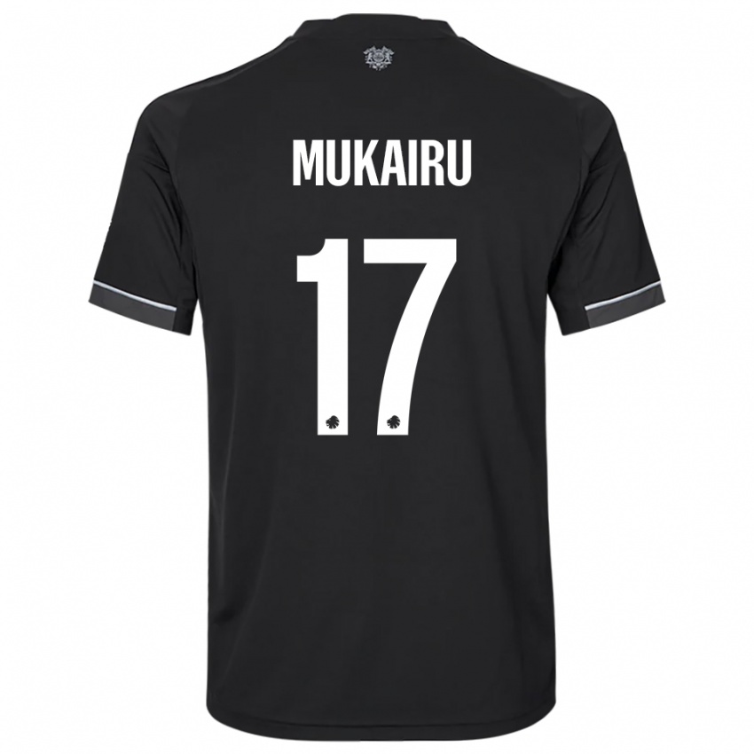 ילדים פול מוקאירו #17 שחור לבן הרחק ג'רזי 2025/26 חולצה קצרה
