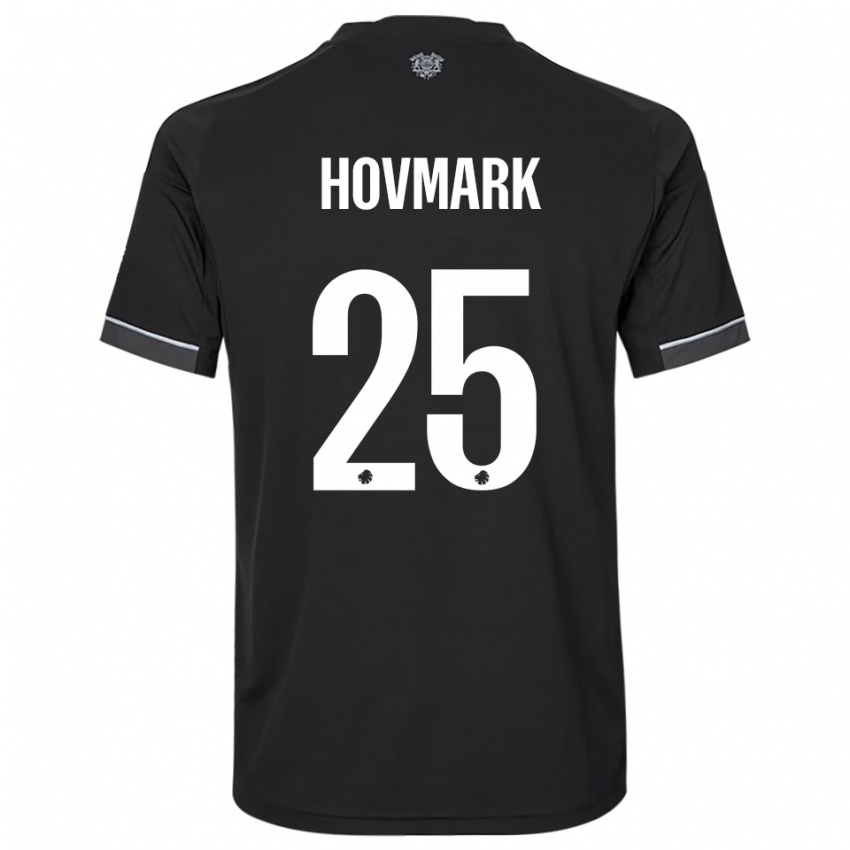 ילדים מריה הובמרק #25 שחור לבן הרחק ג'רזי 2025/26 חולצה קצרה