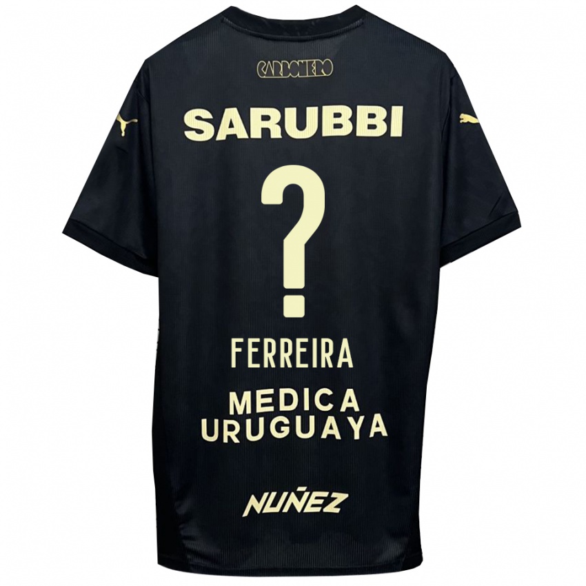 ילדים Matías Ferreira #0 שחור זהב הרחק ג'רזי 2025/26 חולצה קצרה