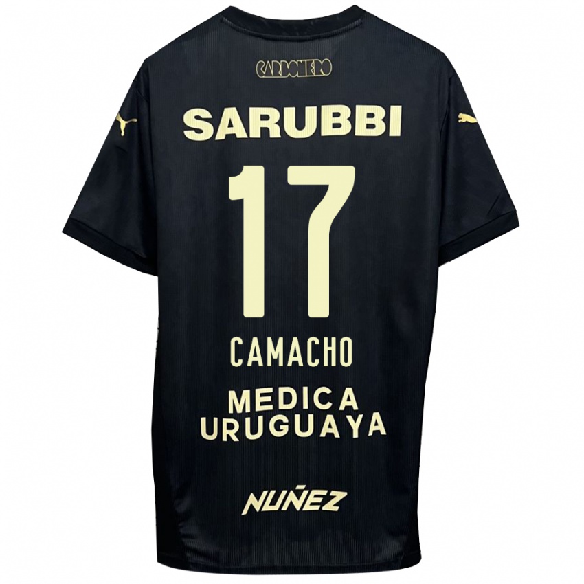 ילדים Sebastián Camacho #17 שחור זהב הרחק ג'רזי 2025/26 חולצה קצרה