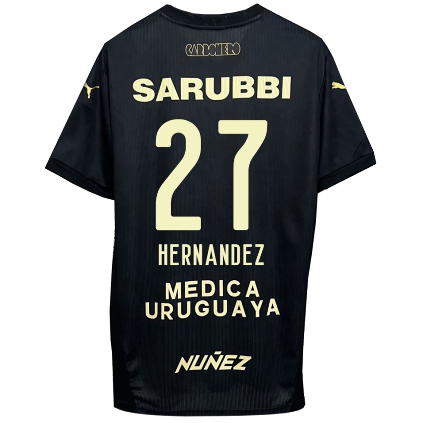 ילדים לוקאס הרננדס #27 שחור זהב הרחק ג'רזי 2025/26 חולצה קצרה