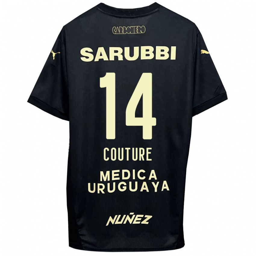 ילדים Lorenzo Couture #14 שחור זהב הרחק ג'רזי 2025/26 חולצה קצרה