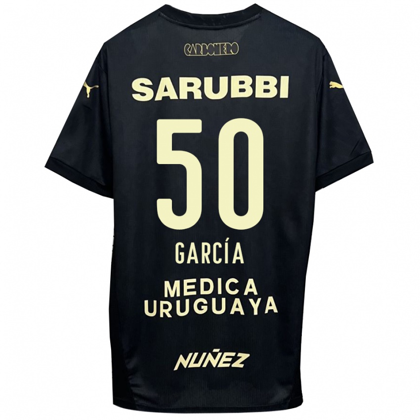 ילדים Diego García #50 שחור זהב הרחק ג'רזי 2025/26 חולצה קצרה