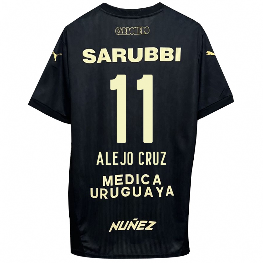 ילדים אלחו קרוז #11 שחור זהב הרחק ג'רזי 2025/26 חולצה קצרה