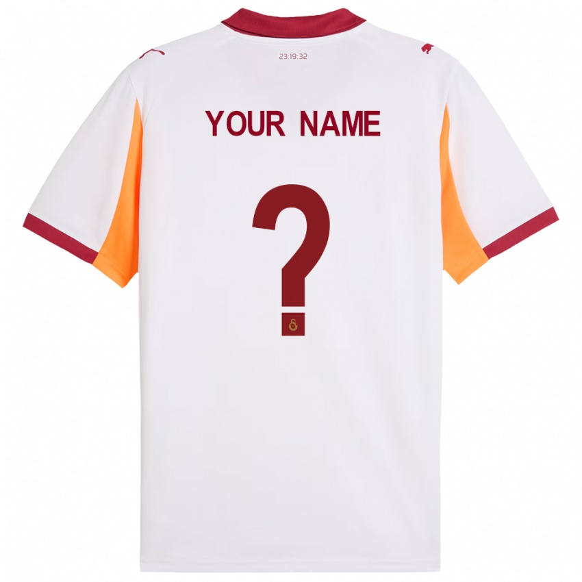 ילדים השם שלך #0 לבן אדום הרחק ג'רזי 2025/26 חולצה קצרה