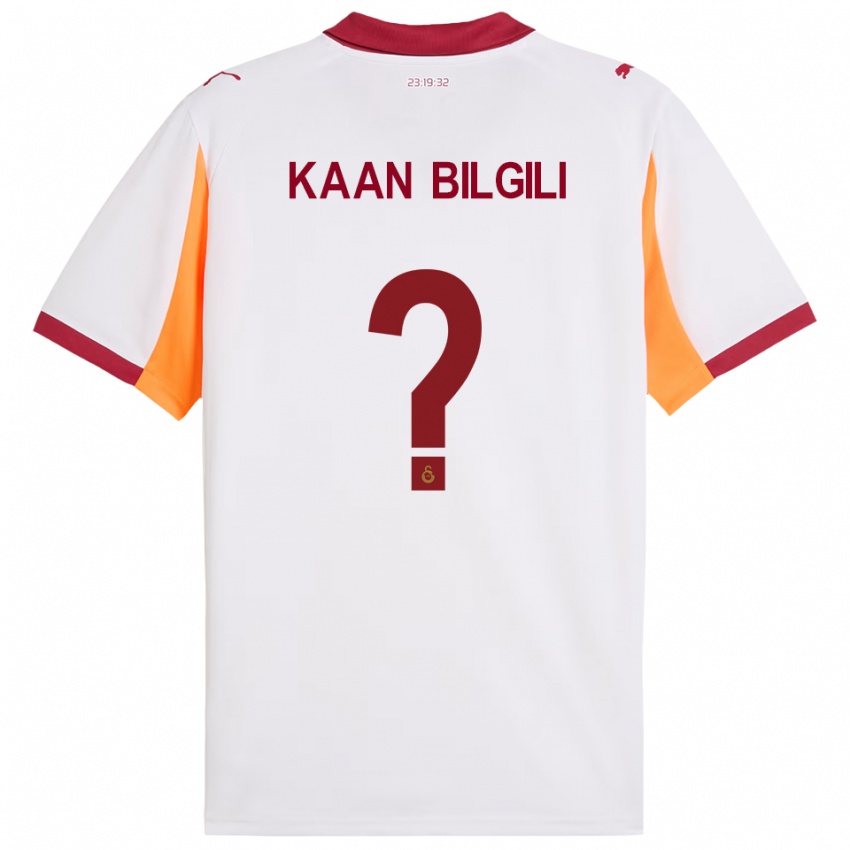 ילדים Yağız Kaan Bilgili #0 לבן אדום הרחק ג'רזי 2025/26 חולצה קצרה