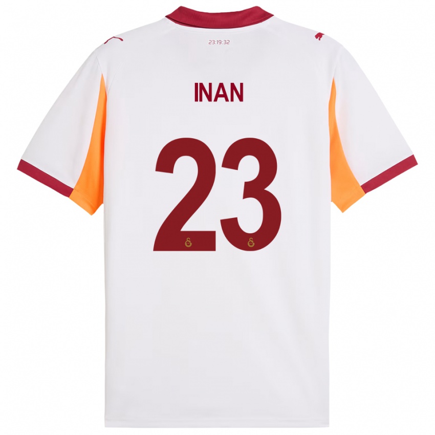 ילדים מוגיי אינאן #23 לבן אדום הרחק ג'רזי 2025/26 חולצה קצרה