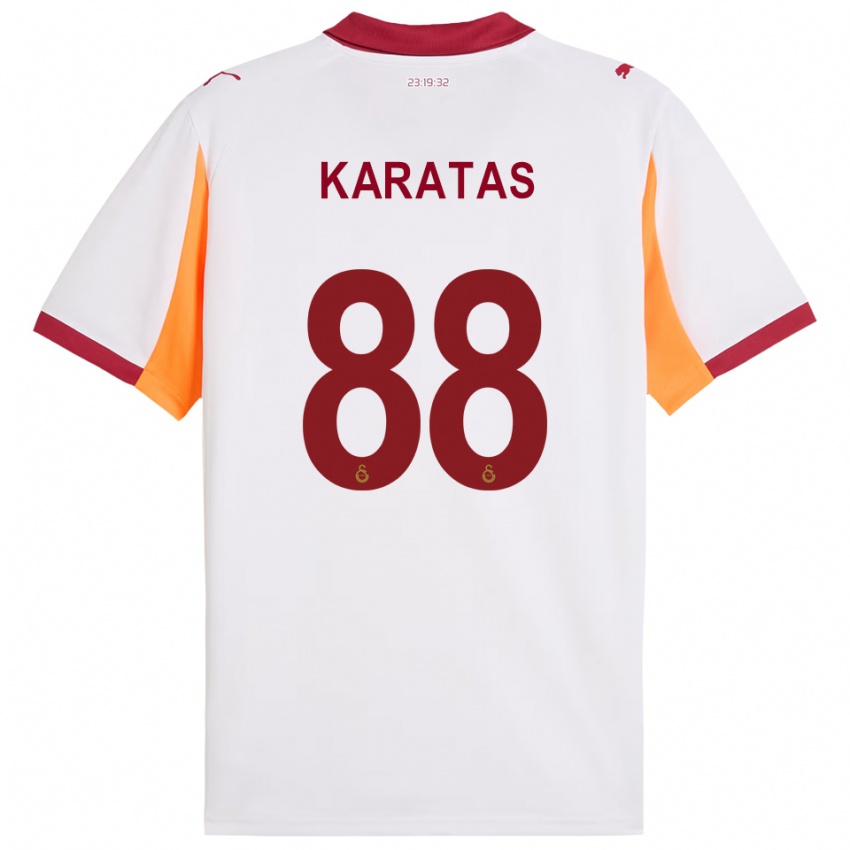ילדים קאזימג’אן קרטאש #88 לבן אדום הרחק ג'רזי 2025/26 חולצה קצרה