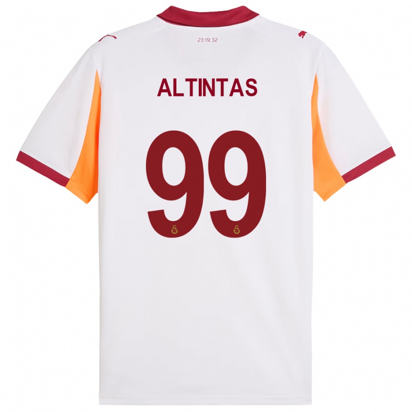 ילדים בנאן אלטינטאש #99 לבן אדום הרחק ג'רזי 2025/26 חולצה קצרה