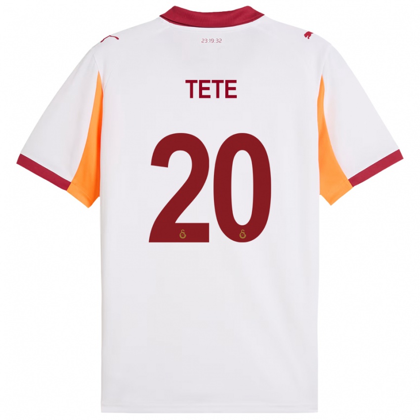 ילדים טטה #20 לבן אדום הרחק ג'רזי 2025/26 חולצה קצרה