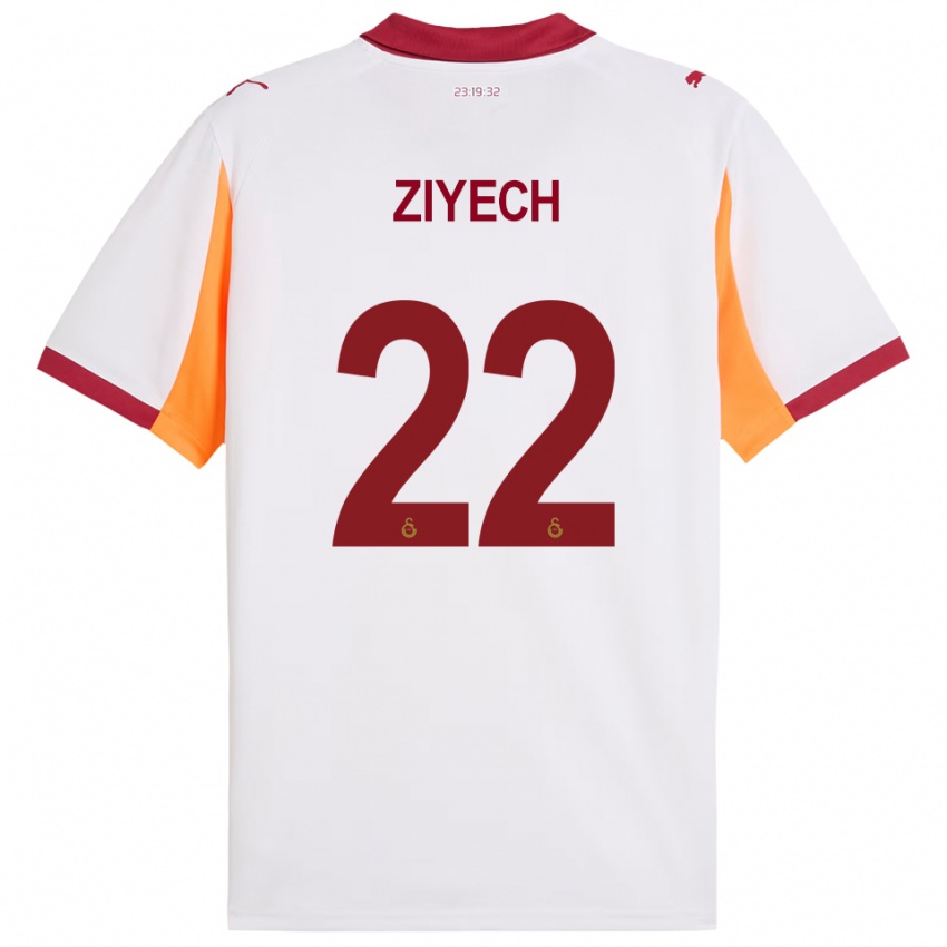 ילדים חאקים זייך #22 לבן אדום הרחק ג'רזי 2025/26 חולצה קצרה