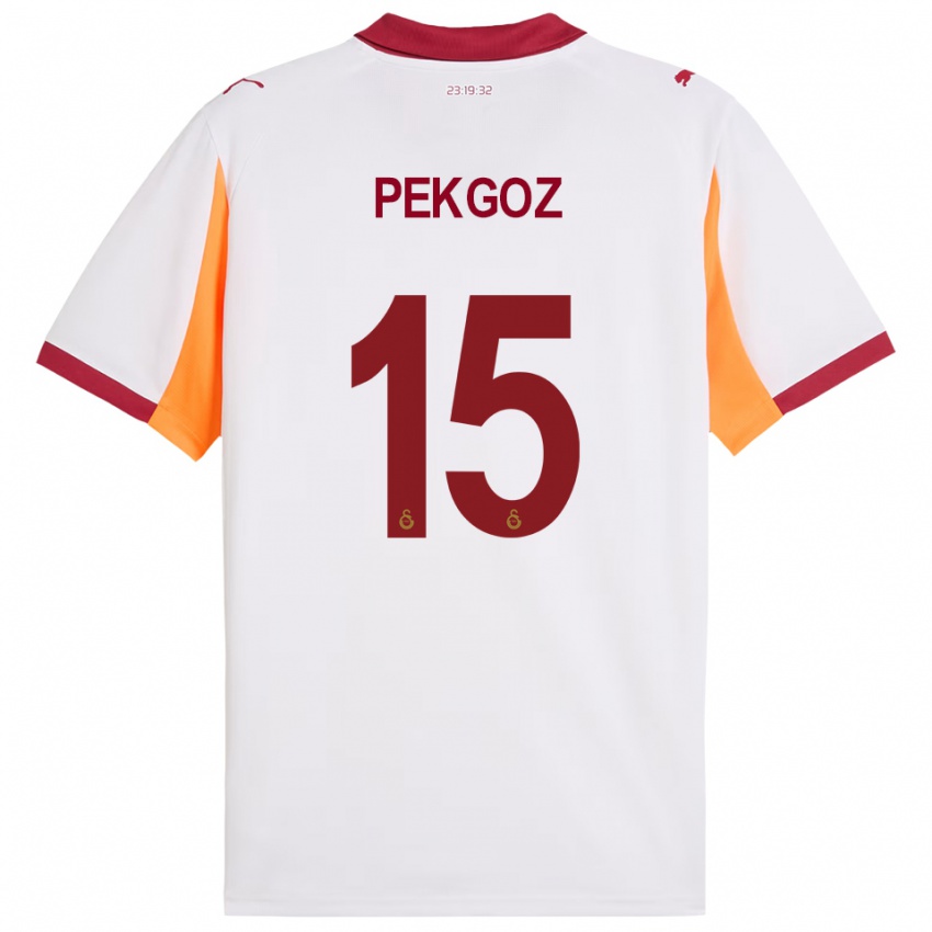 ילדים ברה פקגוז #15 לבן אדום הרחק ג'רזי 2025/26 חולצה קצרה