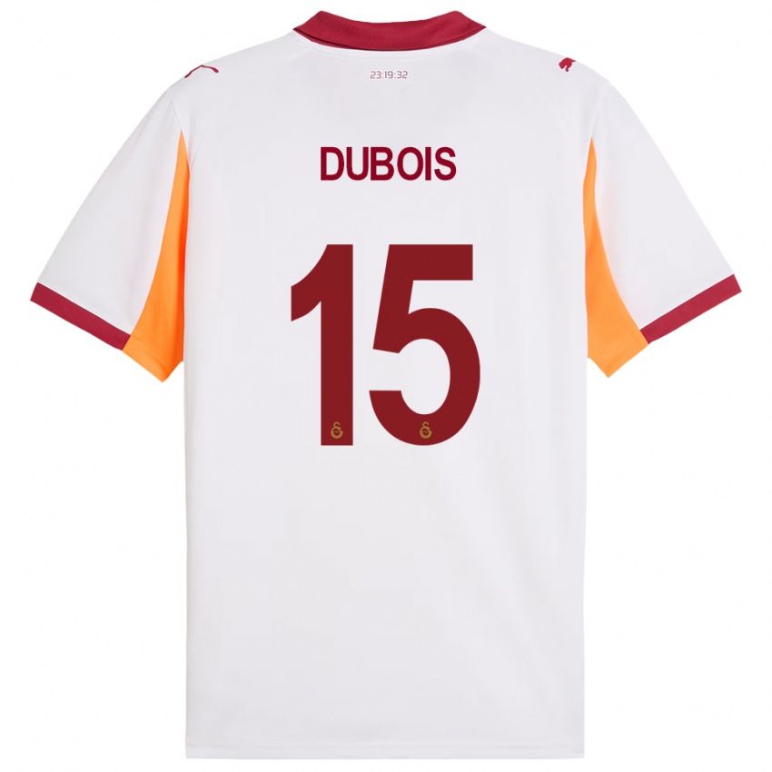 ילדים לאו דובואה #15 לבן אדום הרחק ג'רזי 2025/26 חולצה קצרה