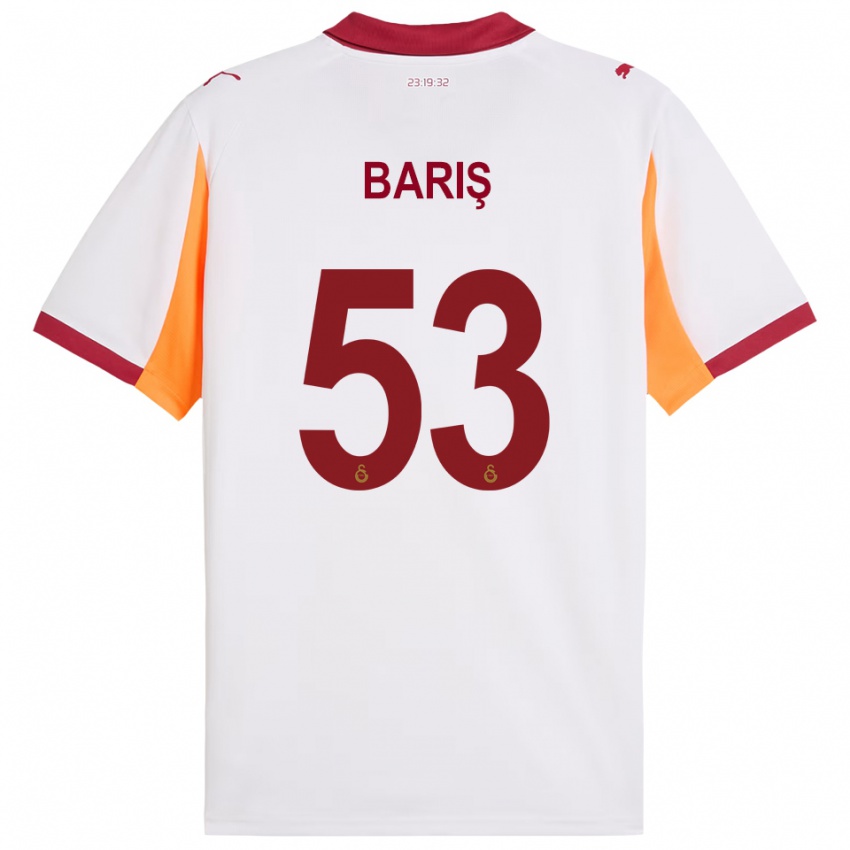 ילדים באריש אלפר יילמאז #53 לבן אדום הרחק ג'רזי 2025/26 חולצה קצרה