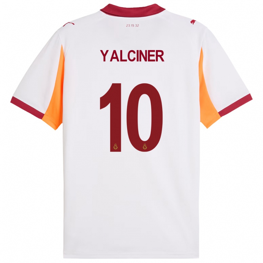 ילדים İsmigül Yalçıner #10 לבן אדום הרחק ג'רזי 2025/26 חולצה קצרה