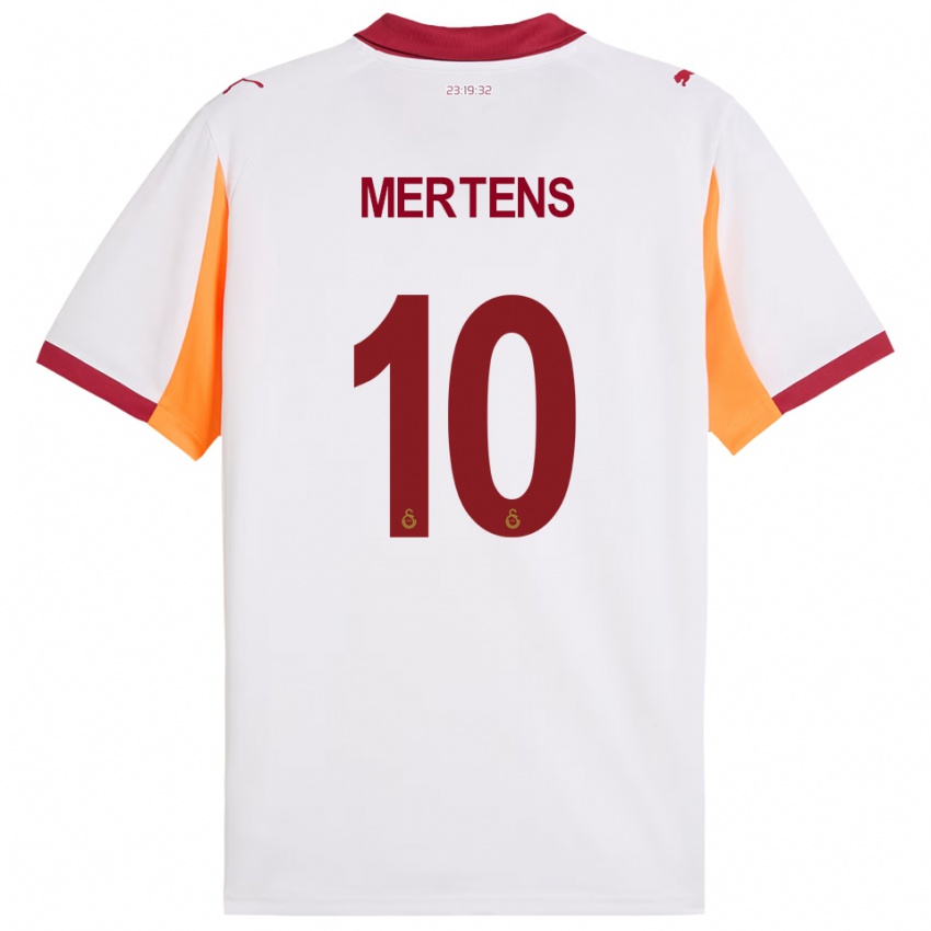 ילדים דריס מרטנס #10 לבן אדום הרחק ג'רזי 2025/26 חולצה קצרה